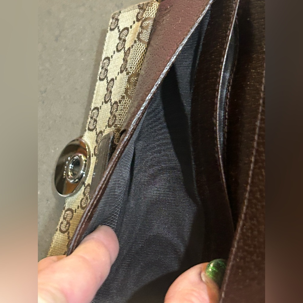 GUCCI Monogram Eclipse Continental Wallet Off White GUC - Picture 12 of 15